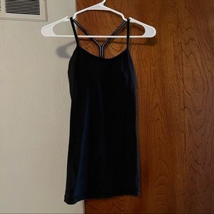 Lululemon black tank top size 4
